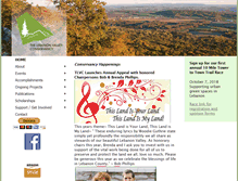 Tablet Screenshot of lebanonvalleyconservancy.org